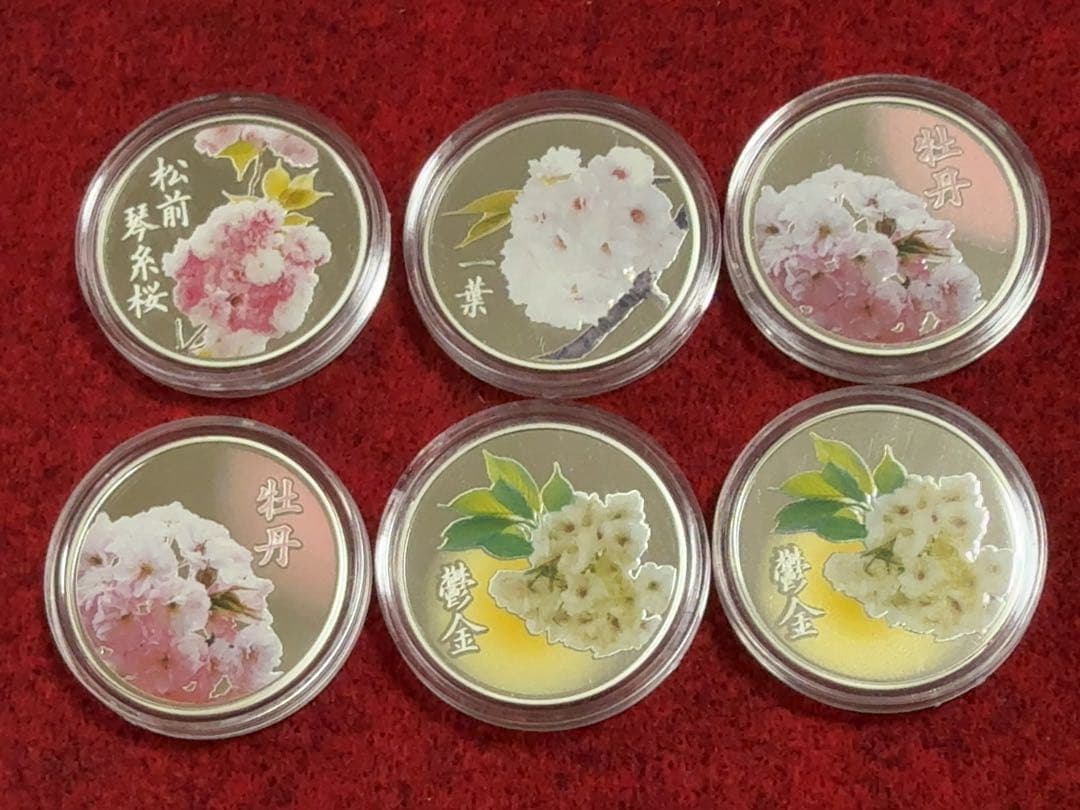 桜の通り抜け プルーフ貨幣セット内の銀メダル 24枚セット スターリングシルバー