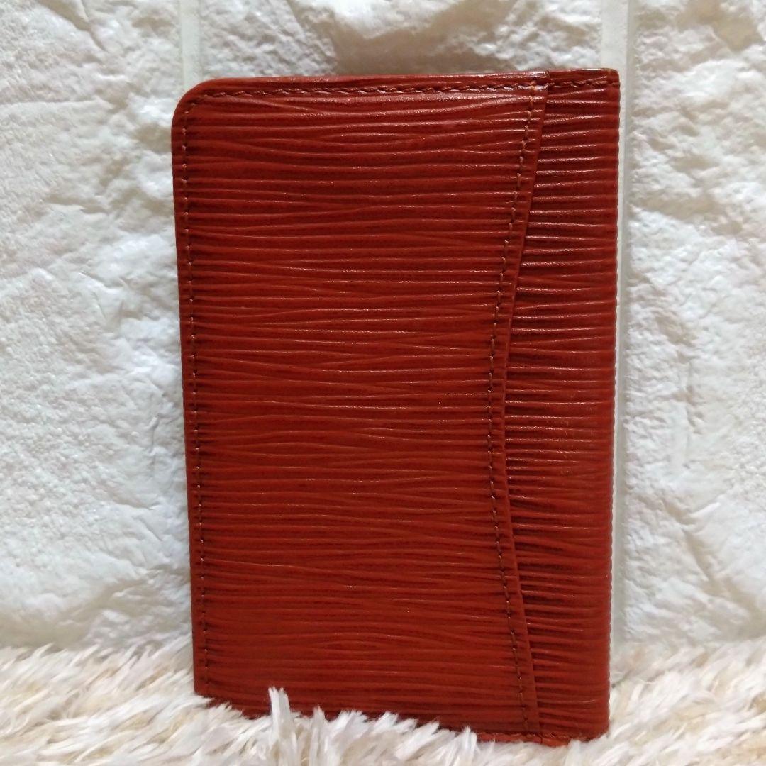 ルイヴィトン　エピ　ポシェットカルトヴィジット　名刺入れ　カードケース　ブラウン