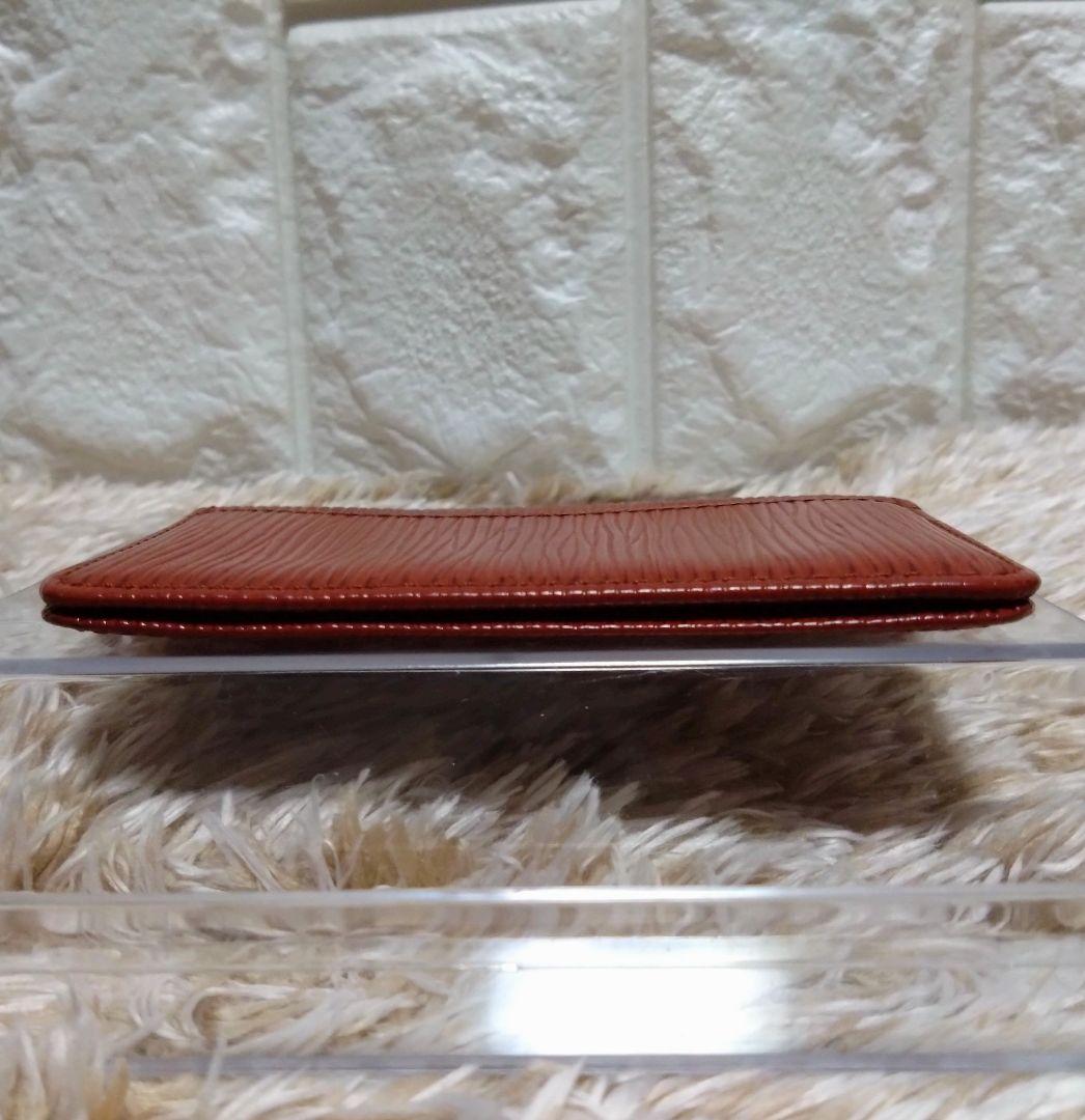 ルイヴィトン　エピ　ポシェットカルトヴィジット　名刺入れ　カードケース　ブラウン