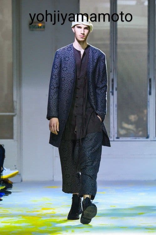 ★人気型 18aw ウールギャバノーカラージャケット yohjiyamamoto