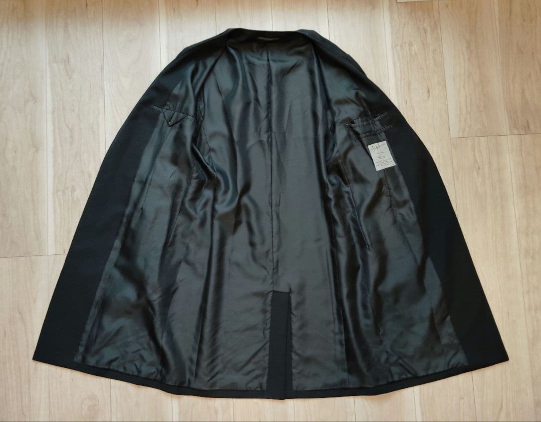 ★人気型 18aw ウールギャバノーカラージャケット yohjiyamamoto