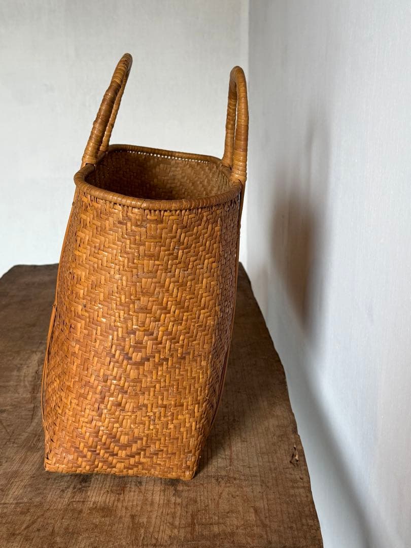 竹かごバッグ 竹籠バッグ 竹細工 竹編みカゴ 買物かご マルシェバッグ