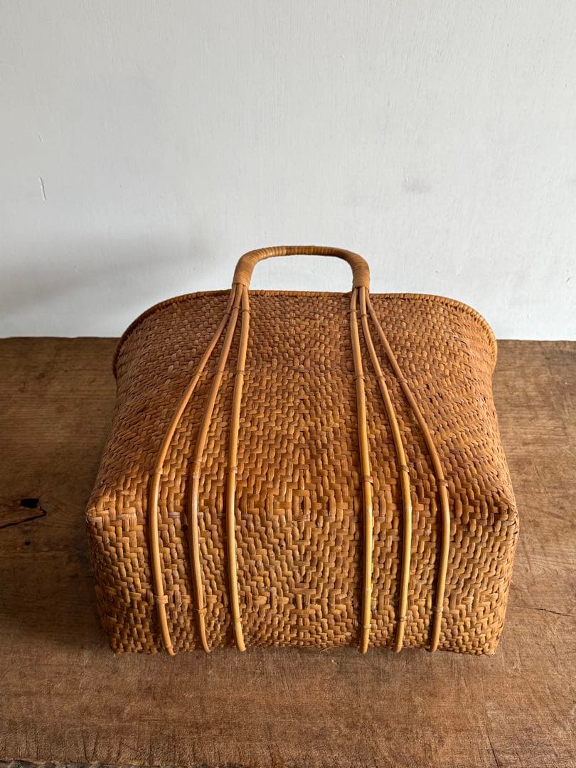 竹かごバッグ 竹籠バッグ 竹細工 竹編みカゴ 買物かご マルシェバッグ