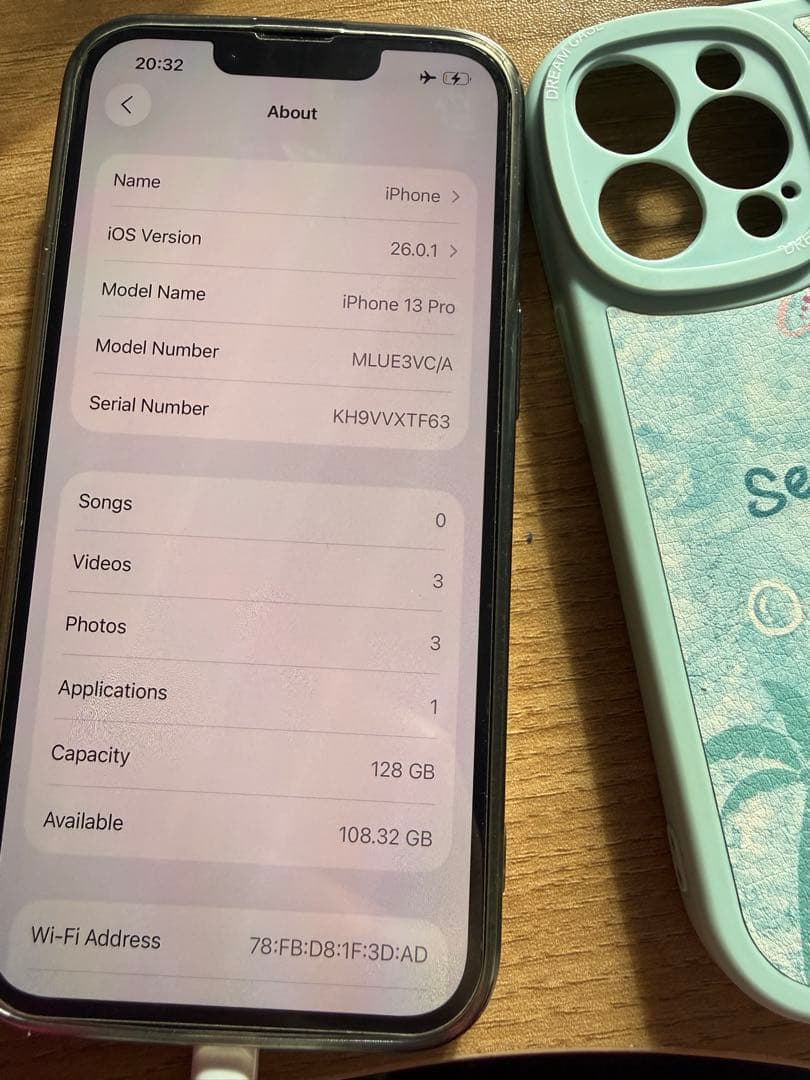 【カナダ版】iPhone 13 Pro 128GB グラファイト 美品