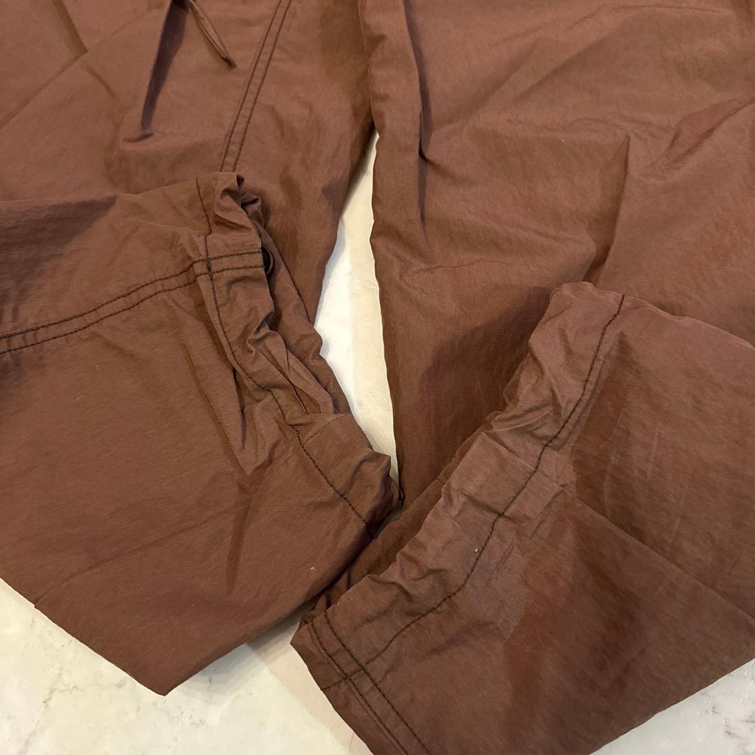 未使用 CLANE COTTON PARACHUTE PANTS BROWN