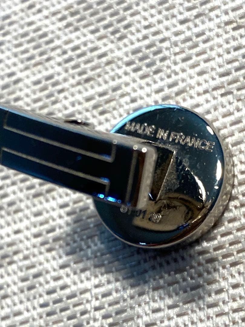 エルメス　カフリンクス 《リコル 2》　黒　難あり１つ