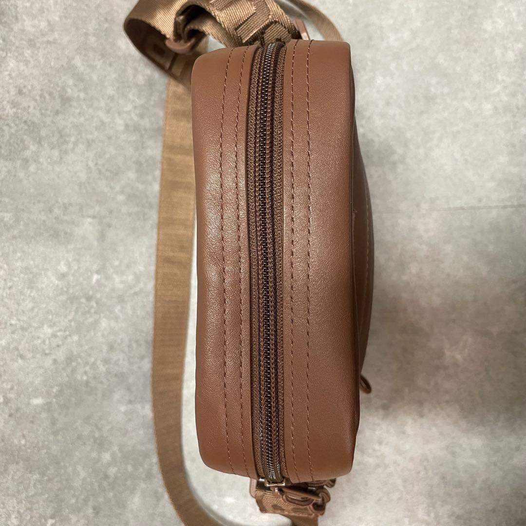 【美品】supreme シュプリーム レザー ショルダーバッグ ブラウン
