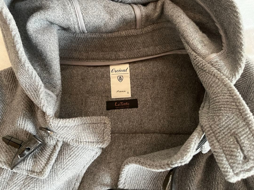 美品 オーシバル Orcival Le tinte ダッフルコート　ライトグレー