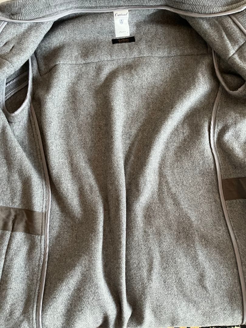 美品 オーシバル Orcival Le tinte ダッフルコート　ライトグレー