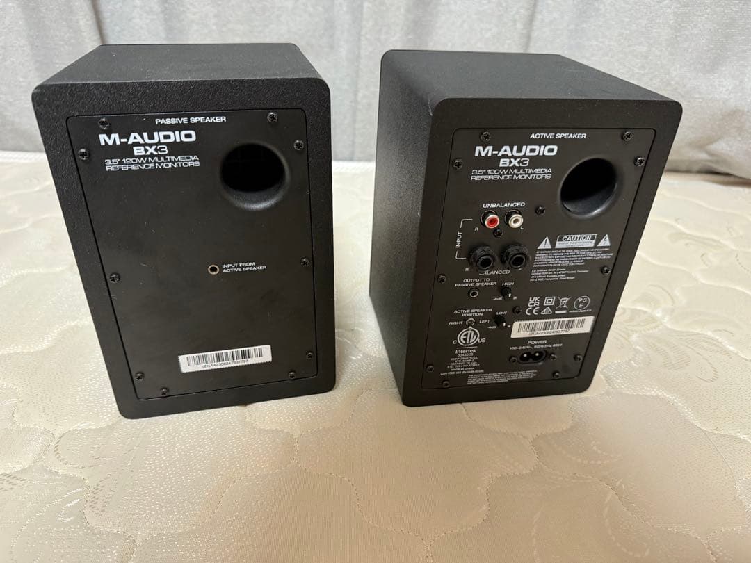 M-AUDIO BX3 アクティブ・パッシブスピーカーセット