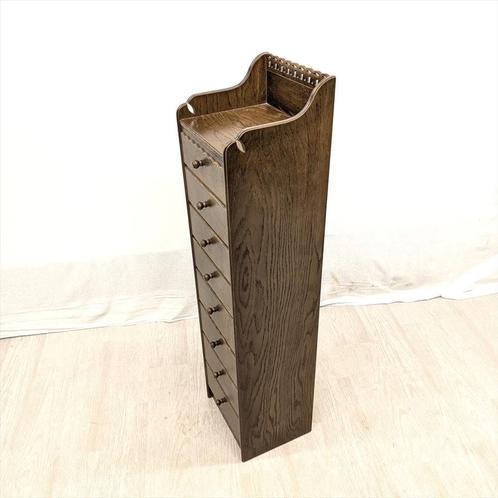 美品　パリの雑貨屋　F-146　スリムチェスト　タンス　チェスト　小物　ドロワー