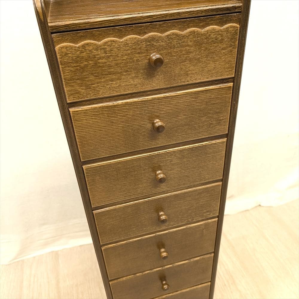 美品　パリの雑貨屋　F-146　スリムチェスト　タンス　チェスト　小物　ドロワー