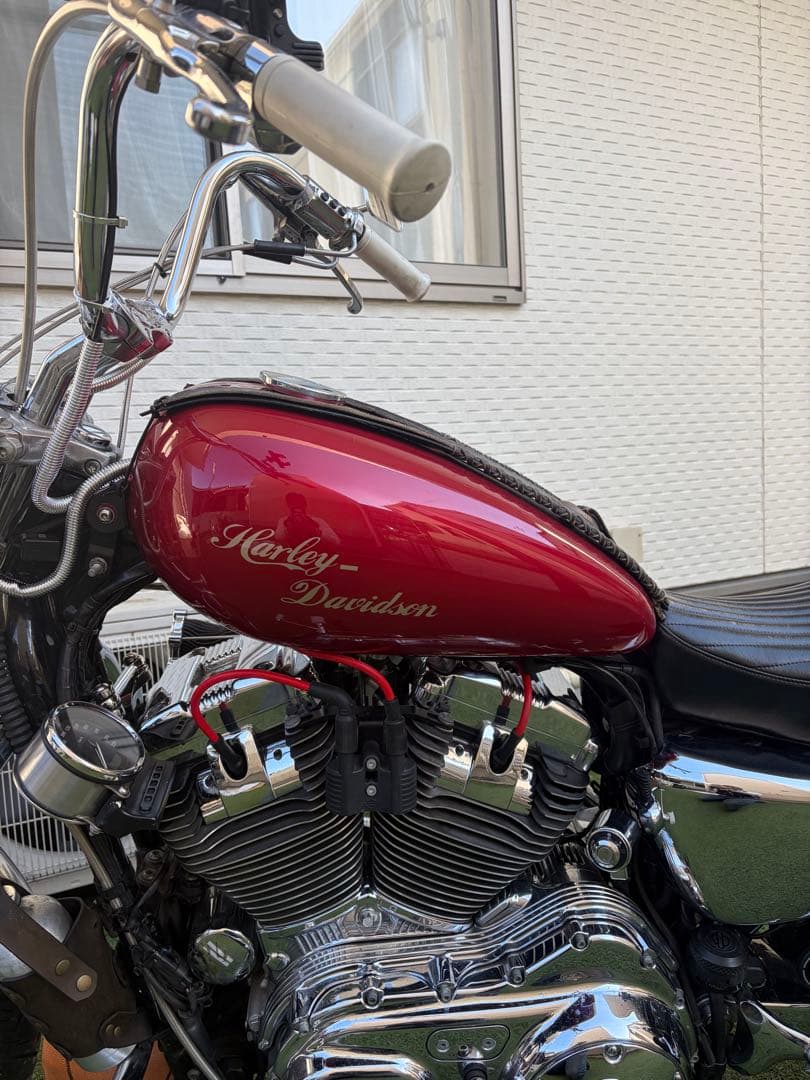 スポーツスター　ガソリンタンク　XL1200 XL883キャンディーレッド 07
