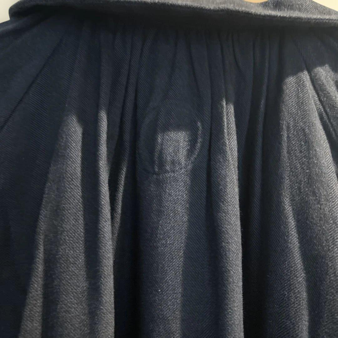 【専用】ランフランセダンタン コットン　ギャザーワンピース　ネイビー