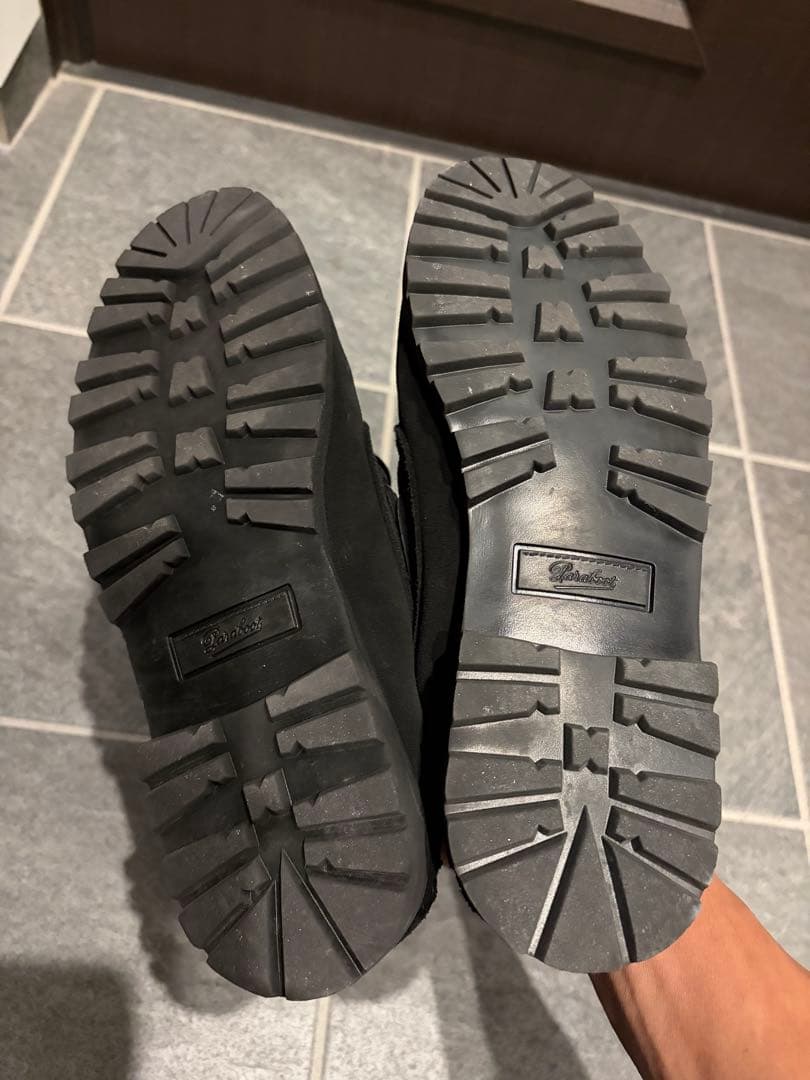 パラブーツ　デッキシューズ　ブラック　スエード