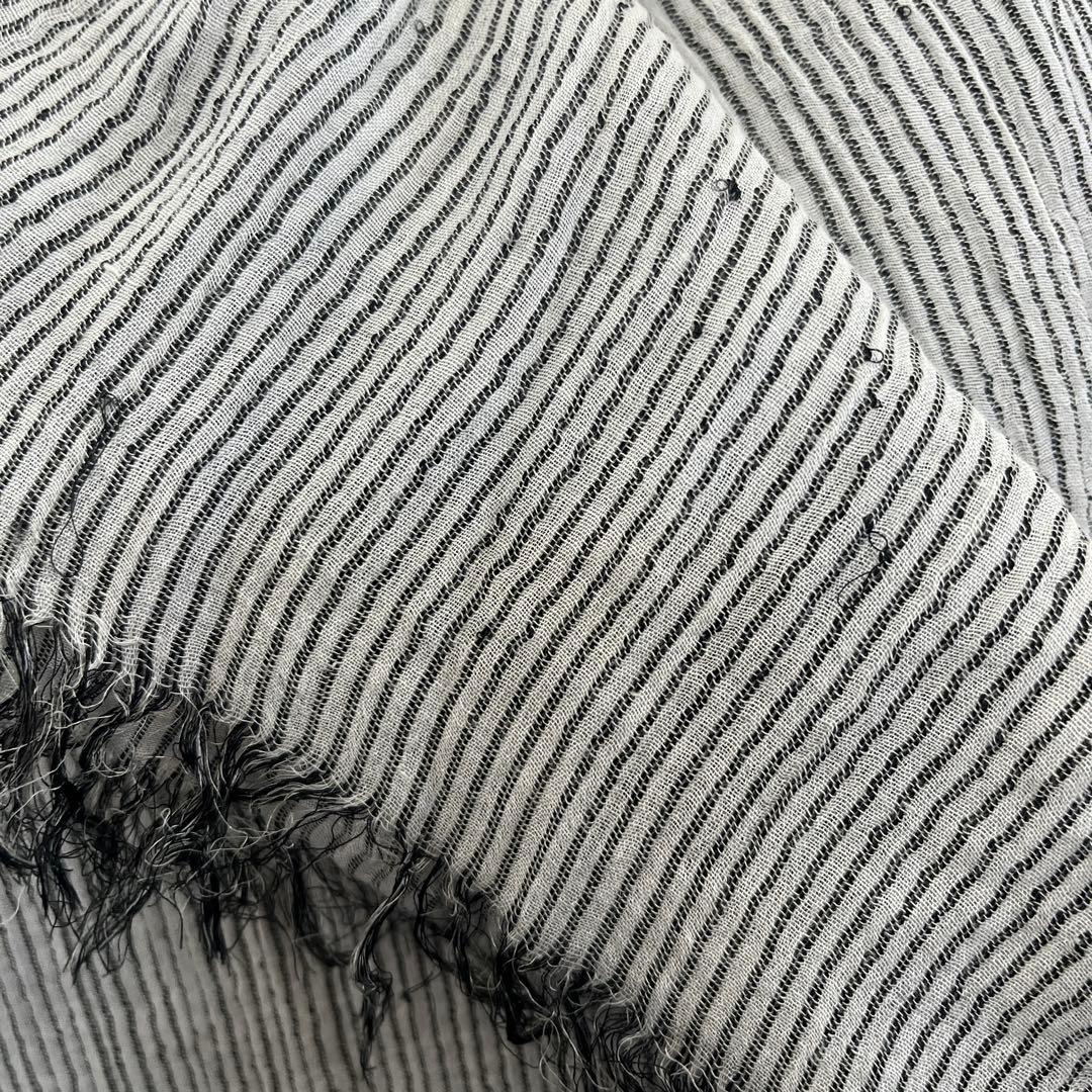 ファリエロサルティ　ストライプ柄　シルクコットンストール