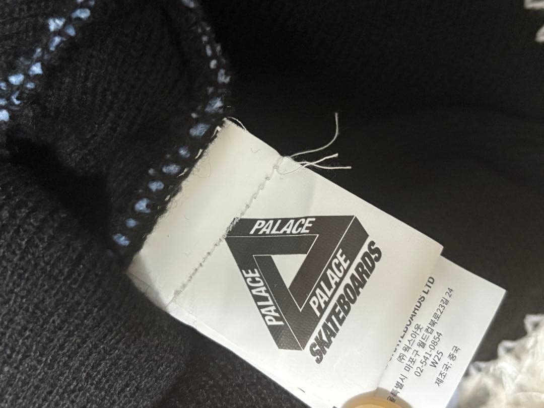 帽子 PALACE UNION PERUVIAN BEANIE BLACK