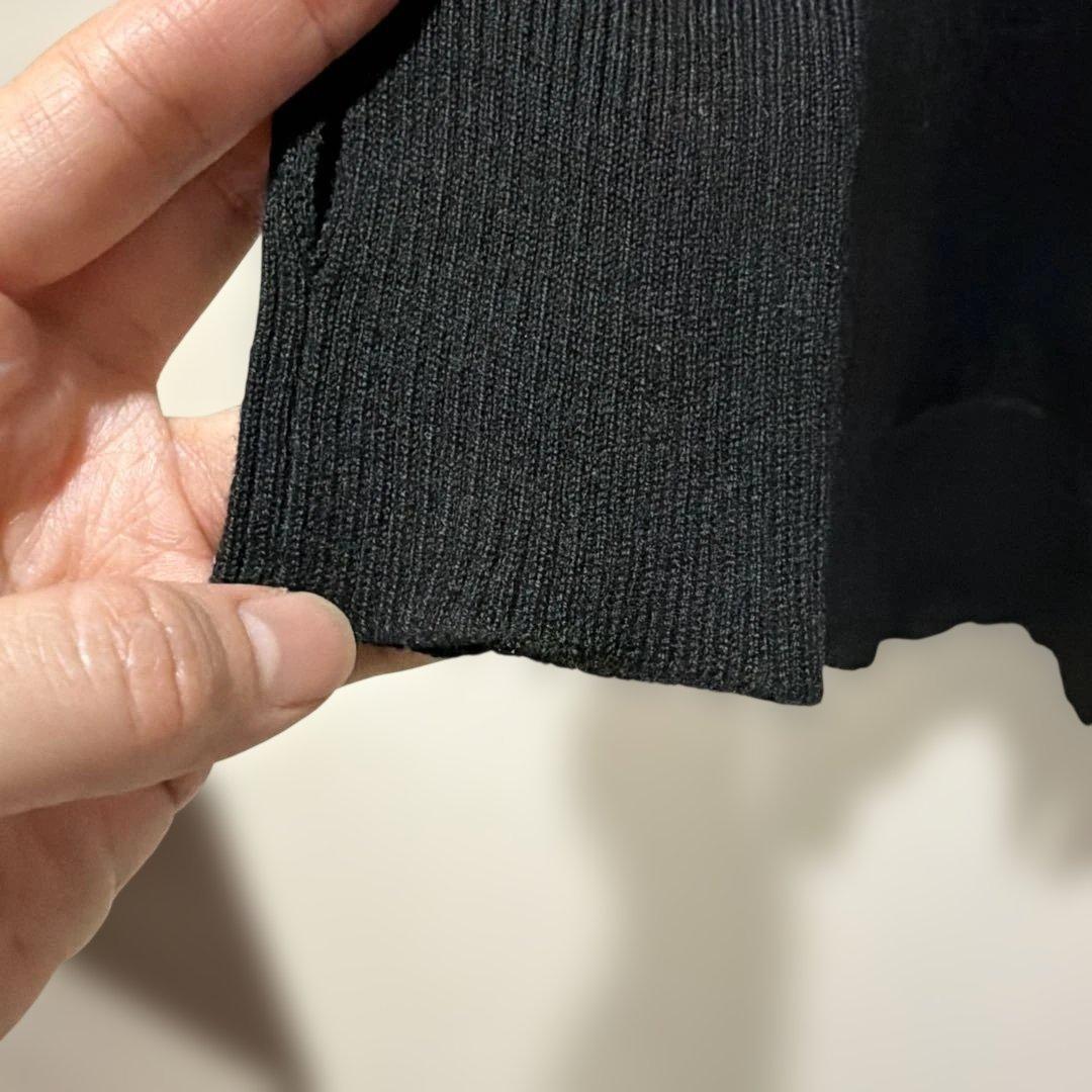 todayful レイヤードニットカーディガン