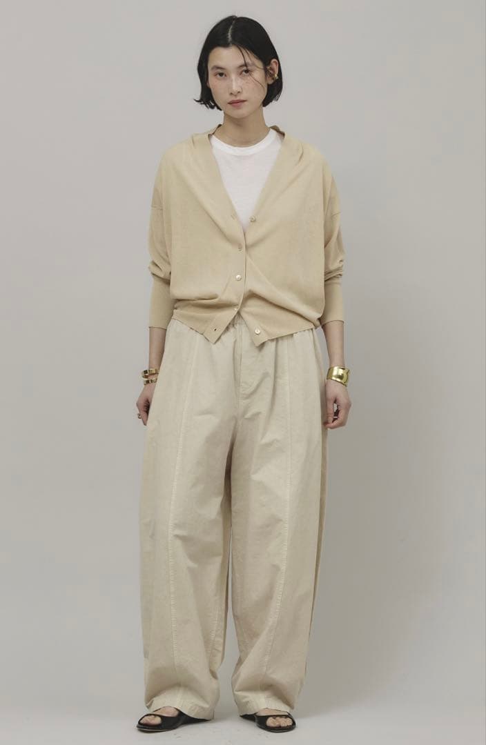 未使用　カレンソロジー　コットンリネン　ドロストパンツ