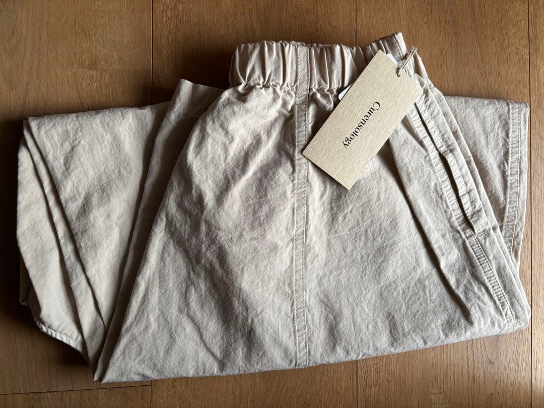 未使用　カレンソロジー　コットンリネン　ドロストパンツ