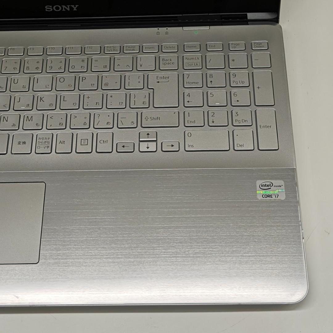 【VAIO】SVF 爆速i7 SSD256GB 12GB シルバー ノートPC