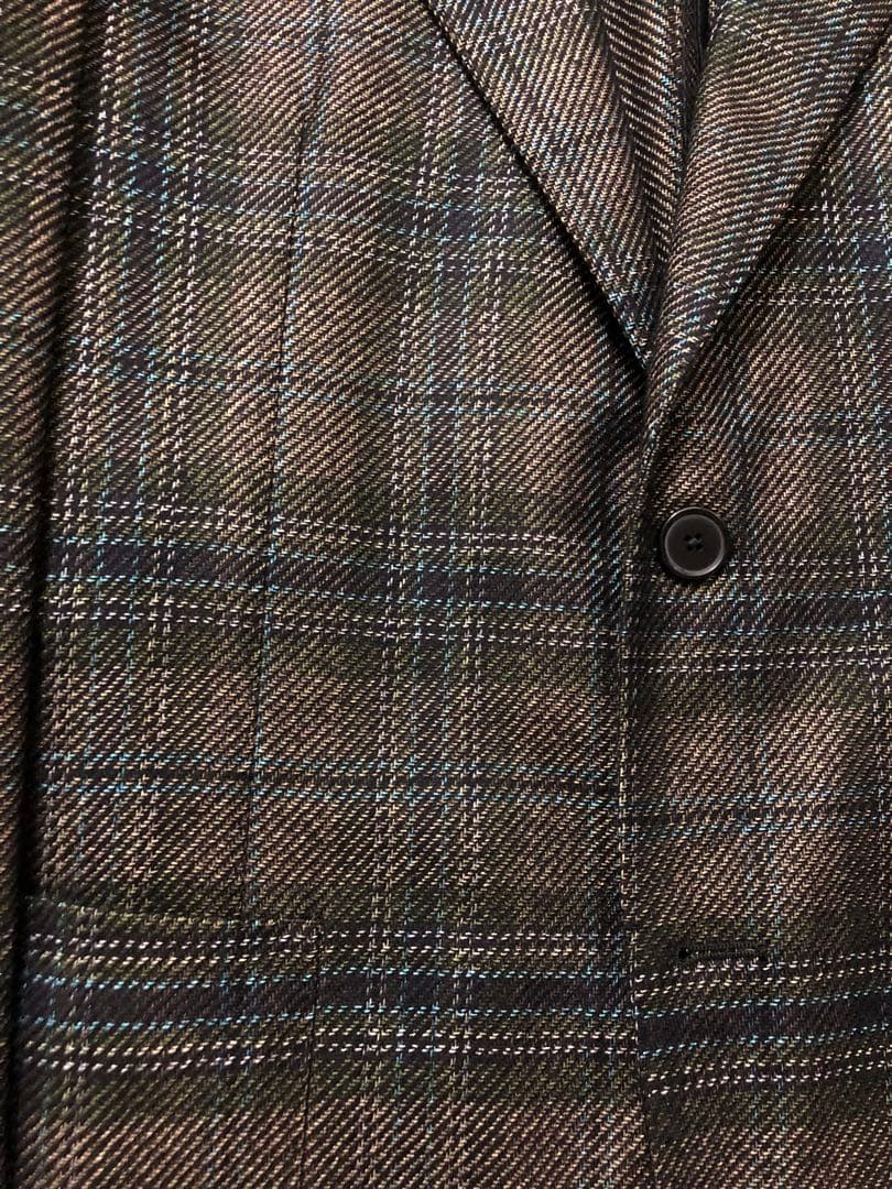 【秋冬】TAGLIATOREタリアトーレグレンチェックジャケット48グリーン