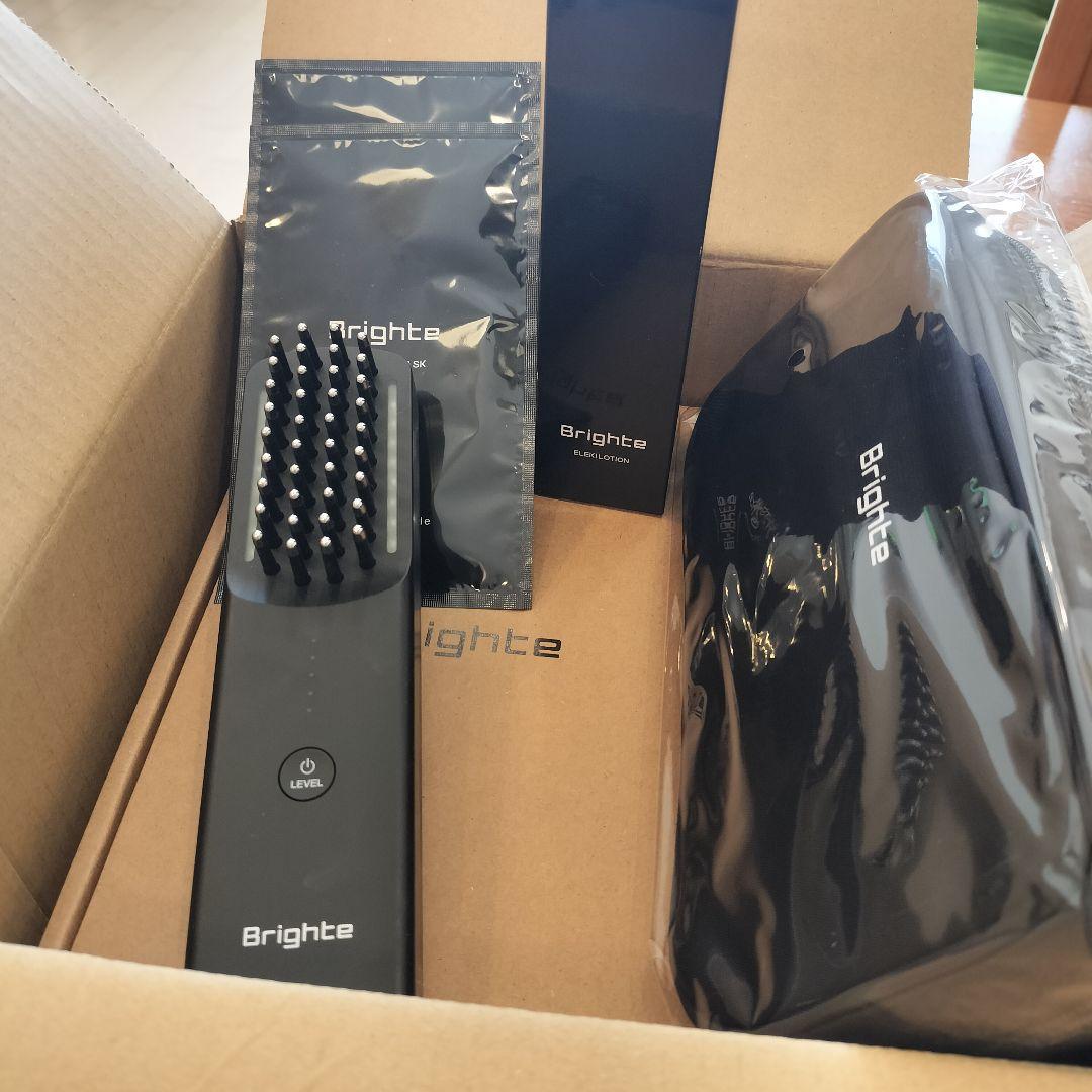 エレキブラシ　Brighte LED美顔器 ブラック