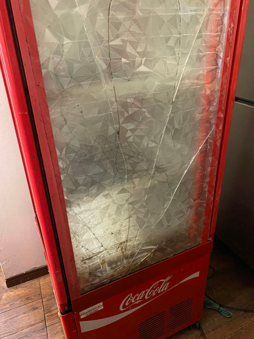 【引き取り限定】コカコーラ 冷蔵ショーケース ガラス扉 4段