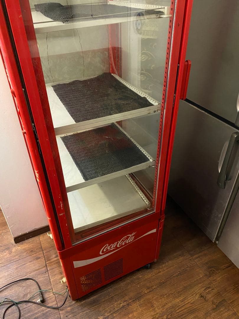 【引き取り限定】コカコーラ 冷蔵ショーケース ガラス扉 4段