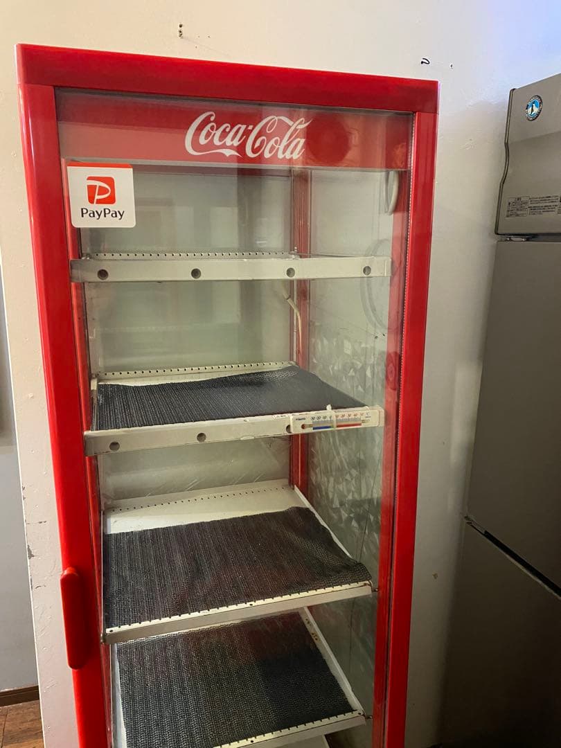 【引き取り限定】コカコーラ 冷蔵ショーケース ガラス扉 4段