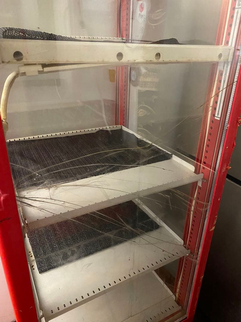 【引き取り限定】コカコーラ 冷蔵ショーケース ガラス扉 4段