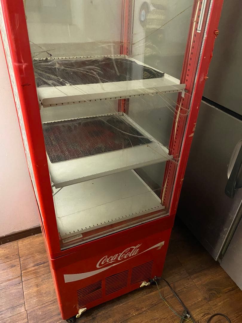 【引き取り限定】コカコーラ 冷蔵ショーケース ガラス扉 4段