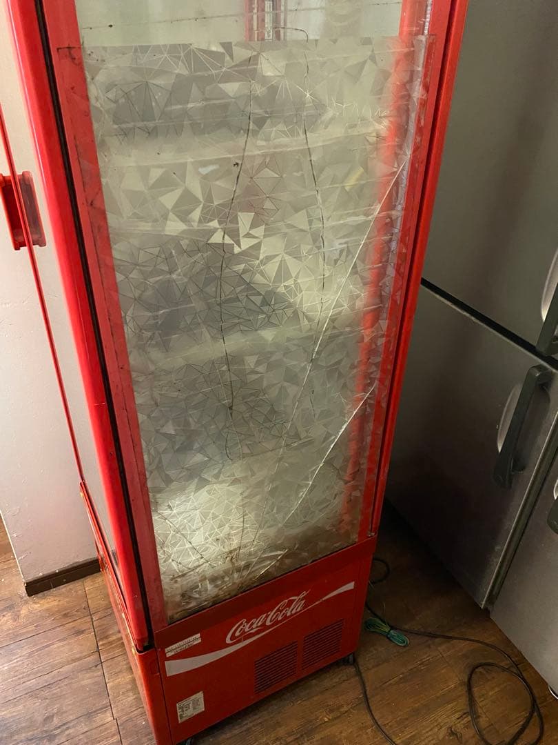 【引き取り限定】コカコーラ 冷蔵ショーケース ガラス扉 4段