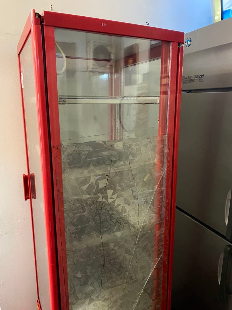 【引き取り限定】コカコーラ 冷蔵ショーケース ガラス扉 4段