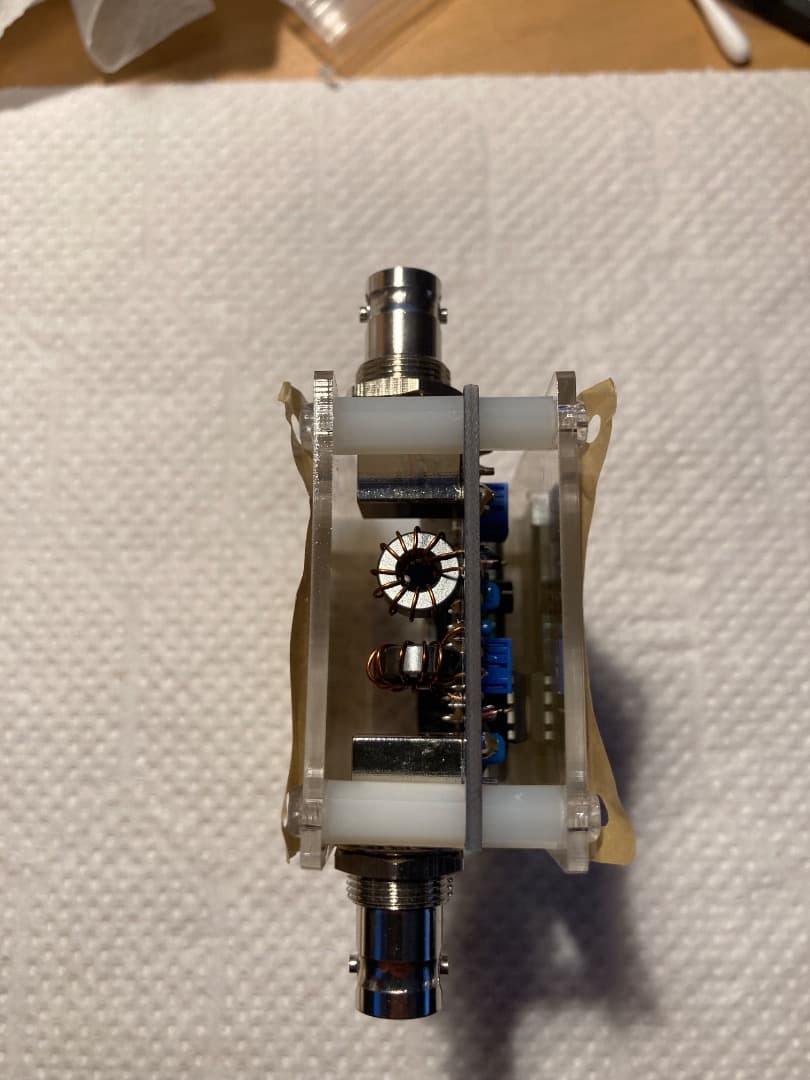 【値下】小型QRP用通過型VSWR メーター・キット組立調整済 HF/50MHz