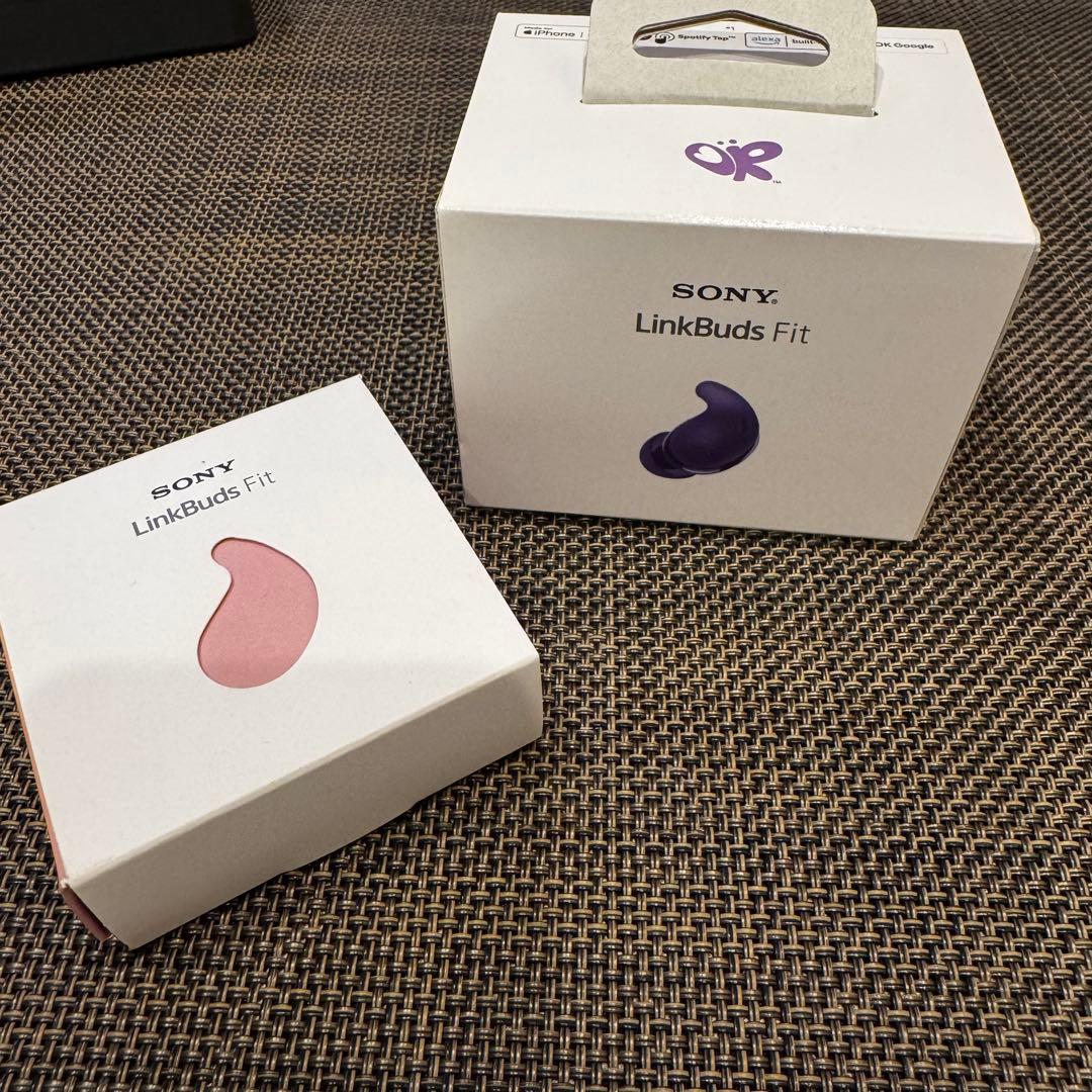 SONY LinkBuds Fit 紫色 付属品未使用 交換用アクセサリー付き
