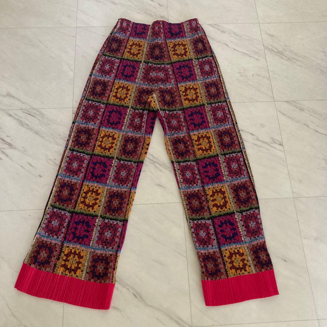 ＊希少・レア柄 ・未着用＊プリーツプリーズ パンツ サイズ1