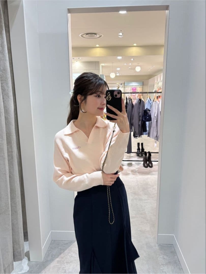 完売　ココディール　新品タグ付　Wカラースキッパーニットプルオーバー　25ss