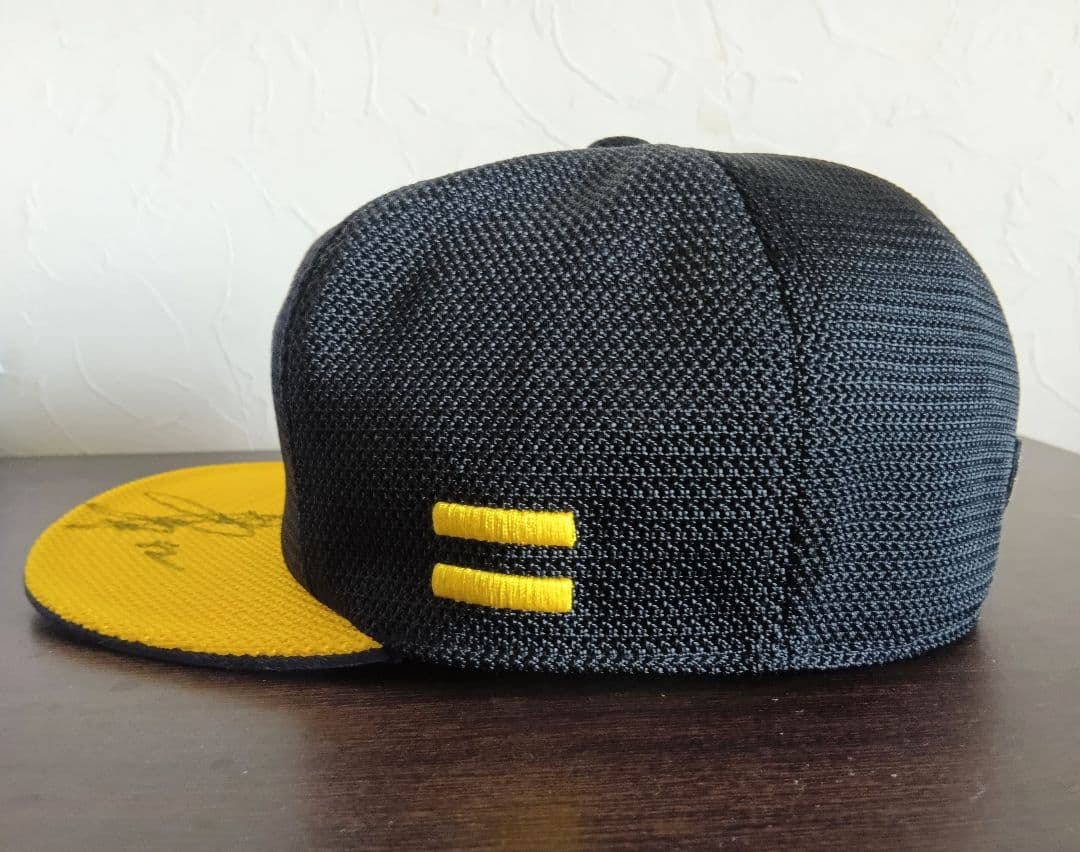 【プロモデル　サイン】ソフトバンク　ホークス　キャップ　帽子　ミズノプロ 61㌢