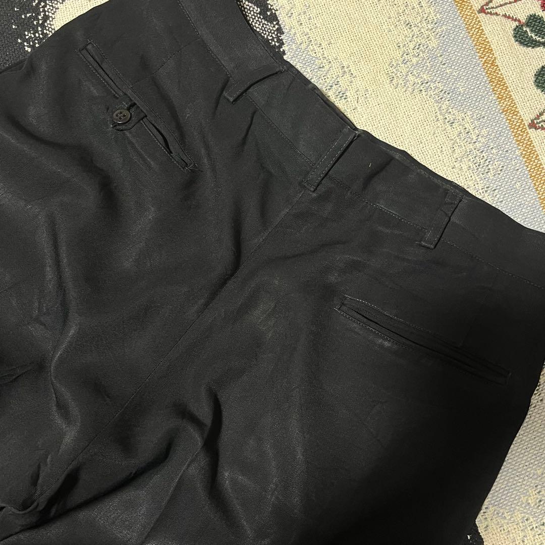 ぺ*ぺ様 50s 60s ブラック レーヨン ギャバジン スラックス ヴィンテー