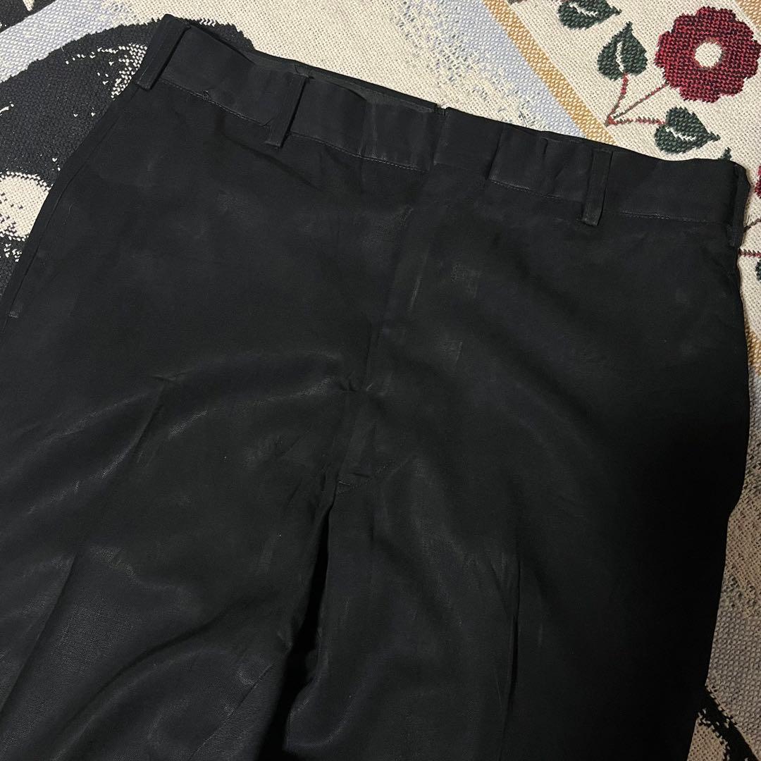 ぺ*ぺ様 50s 60s ブラック レーヨン ギャバジン スラックス ヴィンテー