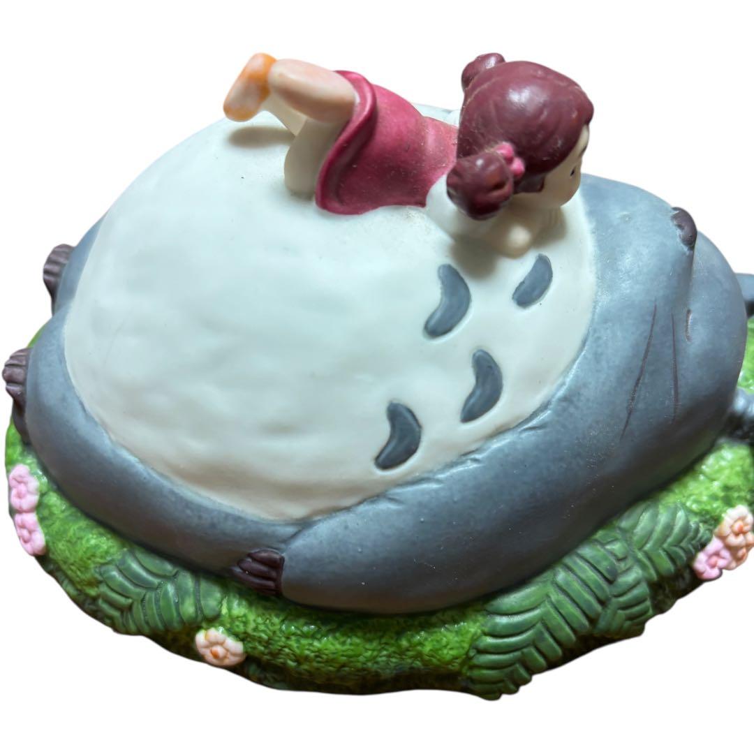 【希少】となりのトトロ 陶器 オルゴール メイちゃん トトロ 昼寝 ジブリ 置物