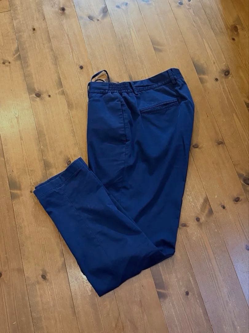 定価3.5万 逸品 ジャブスアルキヴィオ マサッチョ ネイビー スラックス 48