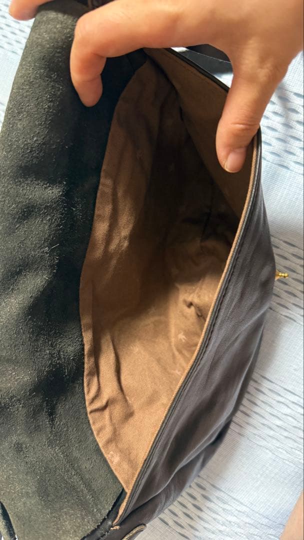 sot ハンドウォッシュレザー　ショルダーバッグ　黒