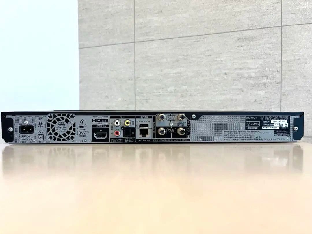 SONY ブルーレイ&DVDレコーダーBDZ-EW1200 8/31まで‼︎