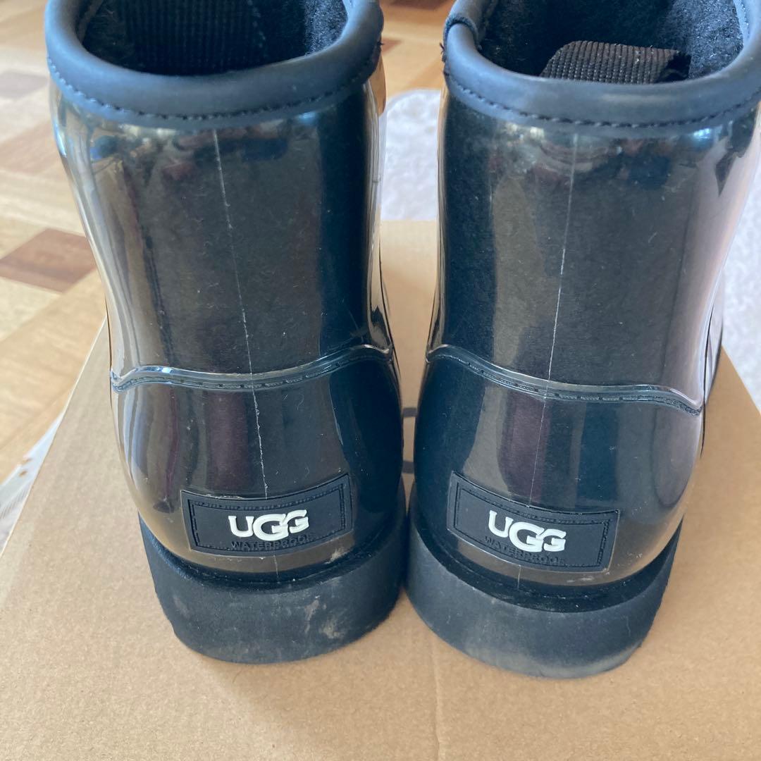 UGG ブラック レインブーツ ショート