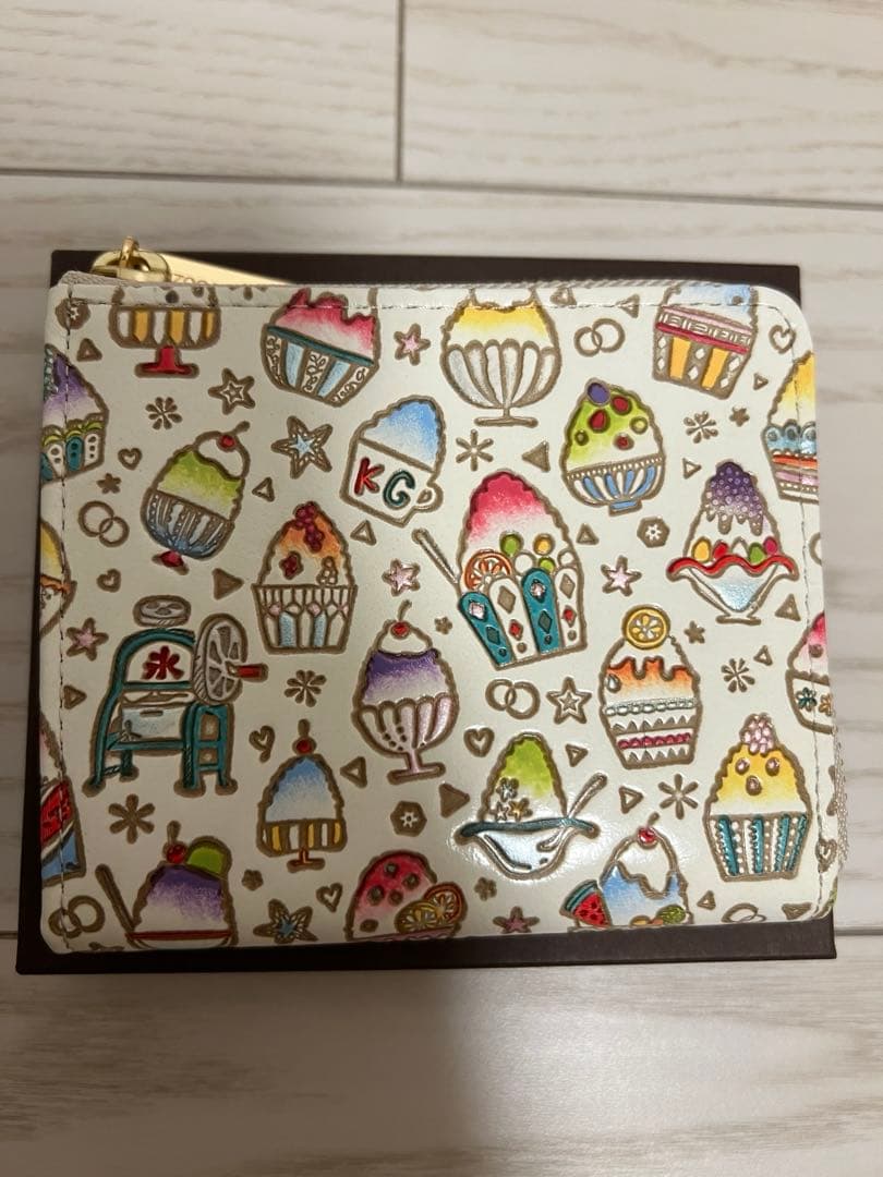 お値引き　文庫屋大関♡かき氷デザイン 小銭カード入れ