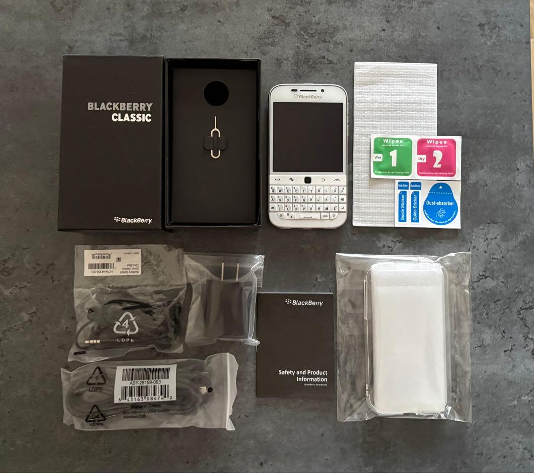 ブラックベリー クラシック BlackBerry Classic Q20 白