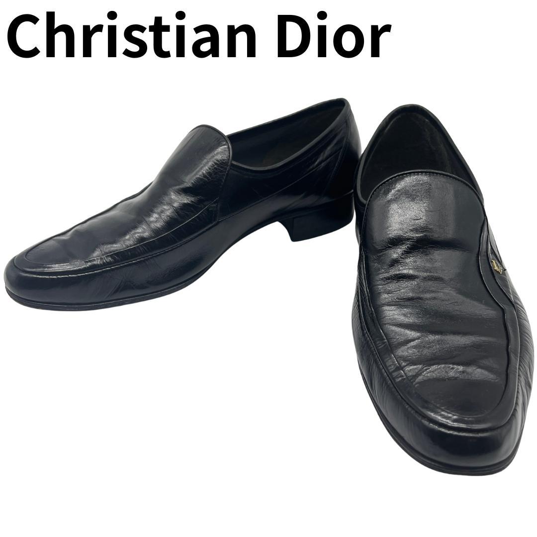 Christian Dior Monsieur レザーローファー 黒 41