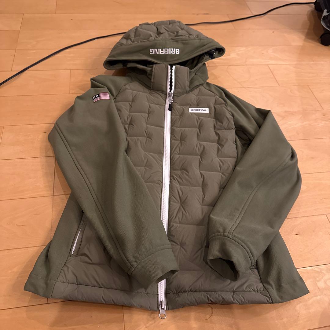 BRIEFING フード付きジャケット オリーブ